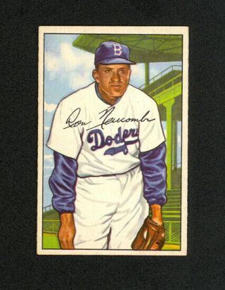 1952 Bowman Don Newcombe 128 - Brooklyn Dodgers - Nm