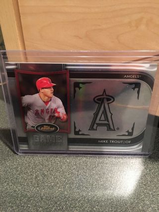 2012 Topps Finest Mike Trout Game Changers Insert Rookie Card Los Angeles Angels