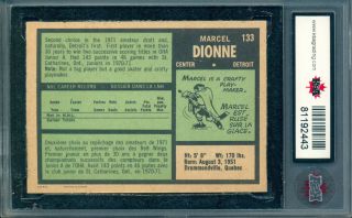 1971 - 72 OPC O PEE CHEE 133 MARCEL DIONNE RC KSA 7.  5 NM,  Red Wings Kings Rookie 2