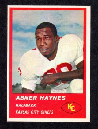 1963 Fleer Football 48 Abner Haynes Kc Chiefs N.  Texas State Ex -,  A