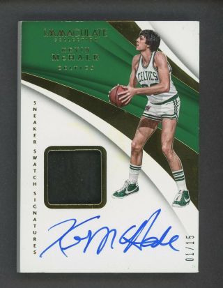 2017 - 18 Immaculate Sneaker Swatch Kevin Mchale Shoe Patch Auto 1/15 Celtics