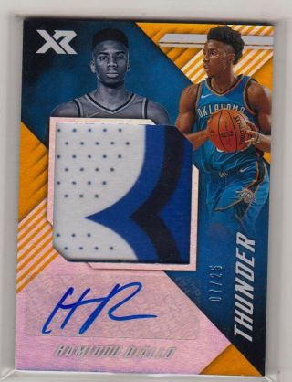 2018 - 19 Chronicles Basketball Xr Gold Rookie Patch Auto Hamidou Diallo 07/25