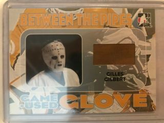 Gilles Gilbert 2005 - 06 Itg Between The Pipes Game Glove Relic Bruins T6