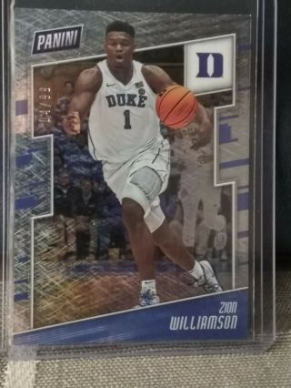 2019 Panini The National Zion Williamson 04/99 Rookie Card Rc Pelicans Hot 