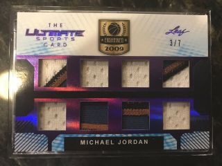 2019 Leaf Ultimate Sports Michael Jordan 8x Gu Jersey / Logo Patch Relic 3/7