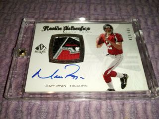 Matt Ryan - 2008 Sp Authentic - Rookie Autograph Patch - 453/499 - Falcons -