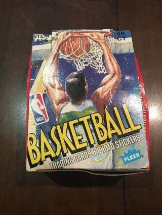 1989 - 1990 Fleer Basketball Wax Box 36 Count Jordan