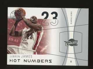2003 - 04 Fleer Flair Finals Edition Hot Numbers Lebron James Rc Rookie /500