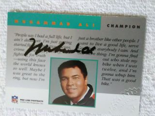 1992 Proline Portraits Muhammad Ali Signed