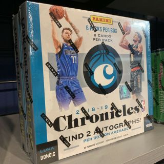 2018/19 Panini Chronicles Basketball Factory Hobby Box