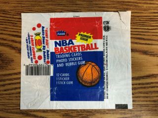 1986 - 87 Fleer Premier Basketball Wrappers 9 In Total,  Please See Pictures
