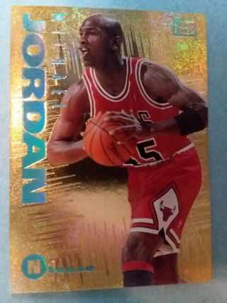 1994 - 95 Michael Jordan Skybox Emotion N - Tense Gold Foil Insert N3 Bulls