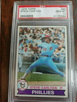 1979 Topps Steve Carlton Philadelphia Phillies 25 Psa 10 Gem Hof