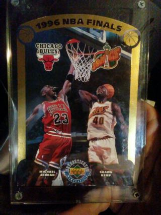 1996 97 Upper Deck Michael Jordan Shawn Kemp Nba Final Limited Edition /5000