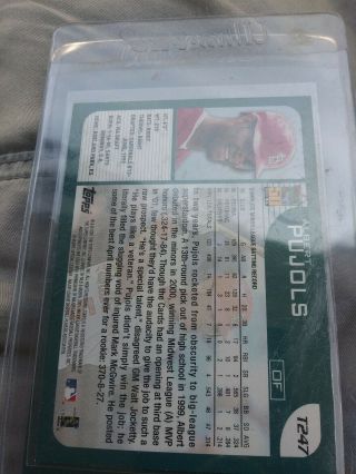 2001 Topps Traded Baseball T247 Albert Pujols Rookie Card 2