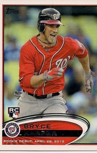 2012 Topps Update Bryce Harper Rookie Card Rc Us183 Phillies Nationals
