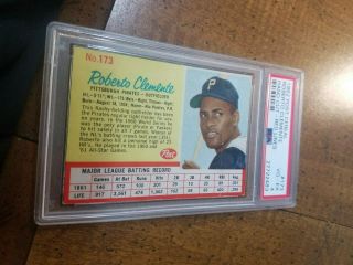 1962 Post Cereal Red Lines Roberto Clemente Psa 4