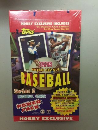 Factory 1995 Topps Baseball Series 2 Hobby Box 36 Packs -