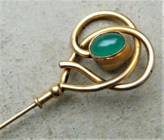c1910 Gold Plated Hatpin Hat Pin Vintage Antique 2