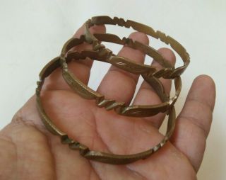 Rare Ancient Viking Bracelets Bronze Artifact Authentic Stunning