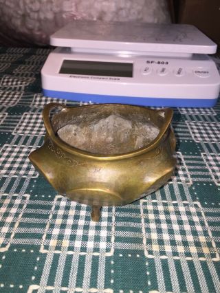 Antique Chinese Bronze Censer Incense Burner Xuande Mark