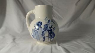 Blue & White Transfer Ware Pitcher Brown Westhead Moore & Co.