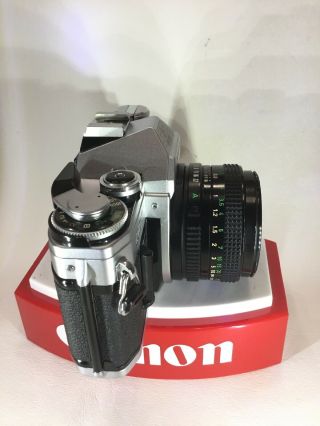 CANON AE - 1 35MM CAMERA RARE 40th Anniversary Special w/ Canon 50mm f 1,  8 Lens 3