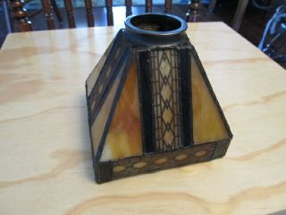 Arts And Crafts Mission Style Glass Light Shade Fixture