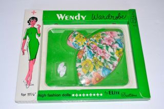 Rare Vintage Wendy Elite Creations Doll Uneeda 1962 Barbie Clone Dress