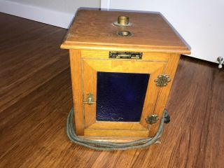 Antique Wood Incubator Box Chicago Surgical And Electrical Co.