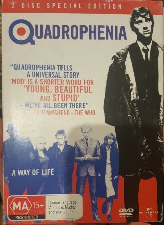 QUADROPHENIA RARE CULT DVD MOVIE 2 DISC SPECIAL EDITION THE WHO BRITISH MODS OOP 2