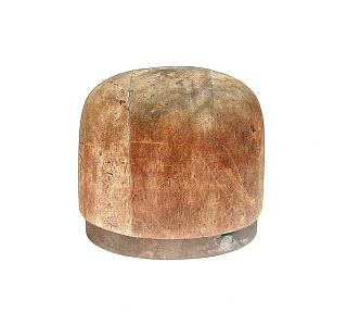 Vintage Wooden Hat Block Numbered 2705/22