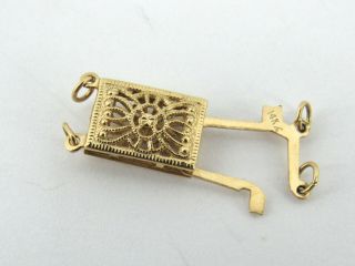 Lovely 14k Antique Gold Clasp.  8 Grams
