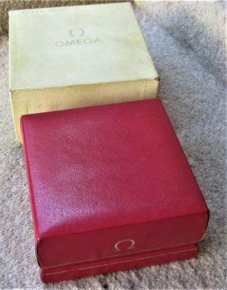 Vintage Omega Watch Box Rare With Outer Card - - Ex Closed Retailer
