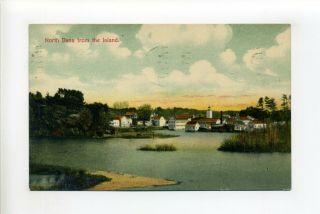 Quabbin,  North Dana Ma Mass Antique Postcard,  View From Island,  Mailed 1935