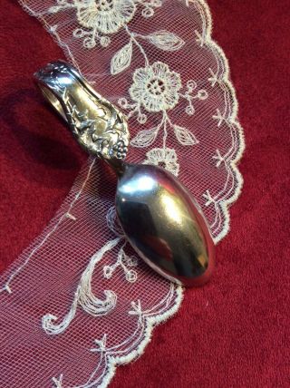 Great Holly By E H H Smith National Plate Silverplate Bent Handle Baby Spoon