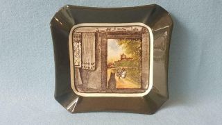 Very Rare Collectable 1900 - 20s Royal Doulton “cat In Doorway” Ashtray