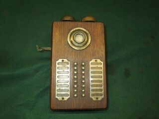 S.  H.  Couch Company Telephone Intercom Hotel Call Box Push Button Antique