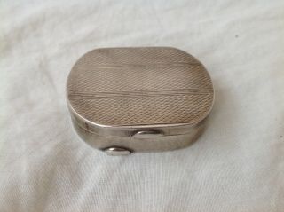 Antique Vintage Sterling Silver Pill Box 44 Grams