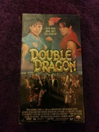 Double Dragon (vhs 1994,  Rare Cfp Video Release) Vg,  Robert Patrick,  Htf