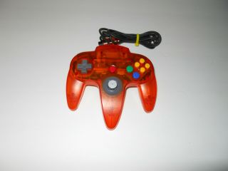 Official Oem Nintendo 64 N64 Fire Orange Video Game Controller Funtastic Rare