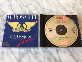 Aerosmith Classics Live Cd Dadc Press Columbia Ck 40329 Rare Oop Steven Tayler