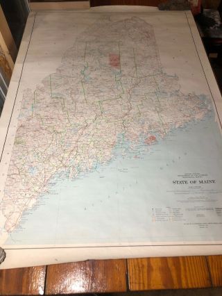 Usgs 1:500,  000 Map State Of Maine