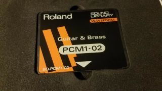 Rare Roland Pcm1 - 02 Guitar And Brass Sound Expansion For Roland Jv / Jd Synths