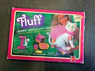 Barbie Fluff Cat Play Set Vintage