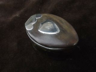 C1720 Rare 18th Century Small Scottish Silver And Horn Snuff Mull