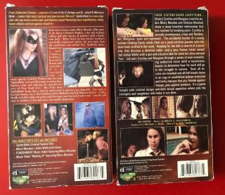 Misty Mundae Vhs Tapes (2) - Sin Sisters Spiderbabe Horror Sci - fi Cult - Rare 2