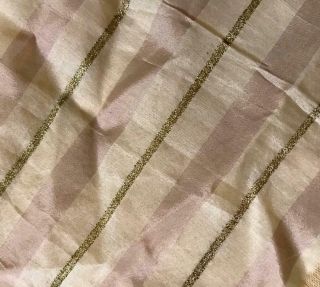 Delicate Piece 19th Century Silk And Gold Thread Transluscent Fabric 518