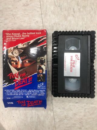 1986 Pray For Death Sho Kosugi Martial - Arts Action Movie Big - Box Vhs Tape Rare