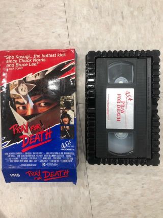 1986 PRAY FOR DEATH Sho Kosugi Martial - Arts Action Movie BIG - BOX VHS TAPE Rare 2